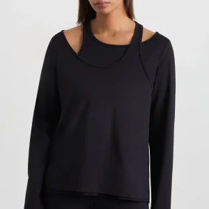Outlet Aje ATHLETICA Layered Long Sleeve Top 157 Black