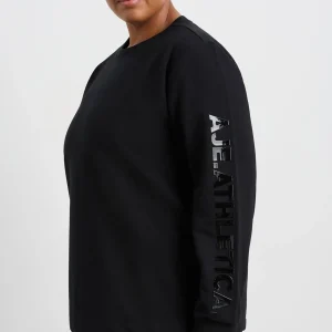 Hot Aje ATHLETICA Light Weight Logo Crew Jumper 127 Black