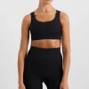 Store Aje ATHLETICA Logo Crossback Sports Bra 395 Black