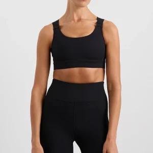 Store Aje ATHLETICA Logo Crossback Sports Bra 395 Black