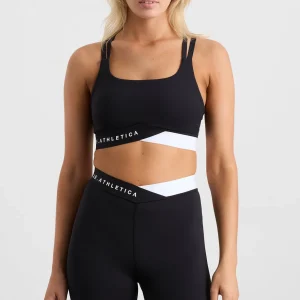 Cheap Aje ATHLETICA Logo Elastic Sports Bra 323 Black/White