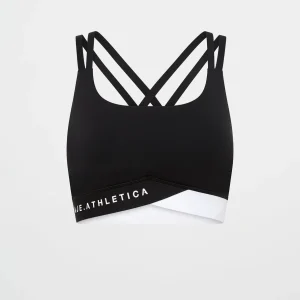 Cheap Aje ATHLETICA Logo Elastic Sports Bra 323 Black/White
