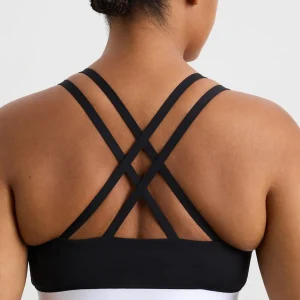 Cheap Aje ATHLETICA Logo Elastic Sports Bra 323 Black/White