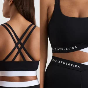 Cheap Aje ATHLETICA Logo Elastic Sports Bra 323 Black/White