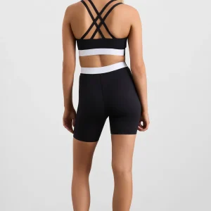 Cheap Aje ATHLETICA Logo Elastic Sports Bra 323 Black/White