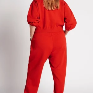 Outlet Aje ATHLETICA Logo Knit Trackpants 505 Garnet Red