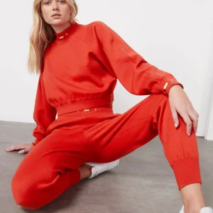 Outlet Aje ATHLETICA Logo Knit Trackpants 505 Garnet Red