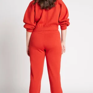 Outlet Aje ATHLETICA Logo Knit Trackpants 505 Garnet Red