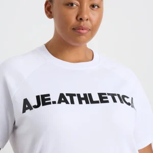 Cheap Aje ATHLETICA Logo Raglan T-Shirt 110 White/Black