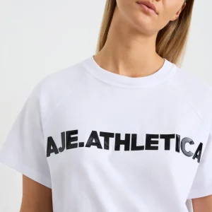 Cheap Aje ATHLETICA Logo Raglan T-Shirt 110 White/Black
