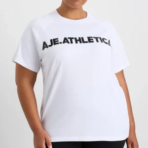 Cheap Aje ATHLETICA Logo Raglan T-Shirt 110 White/Black
