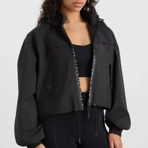 Fashion Aje ATHLETICA Logo Spray Jacket 725 Black