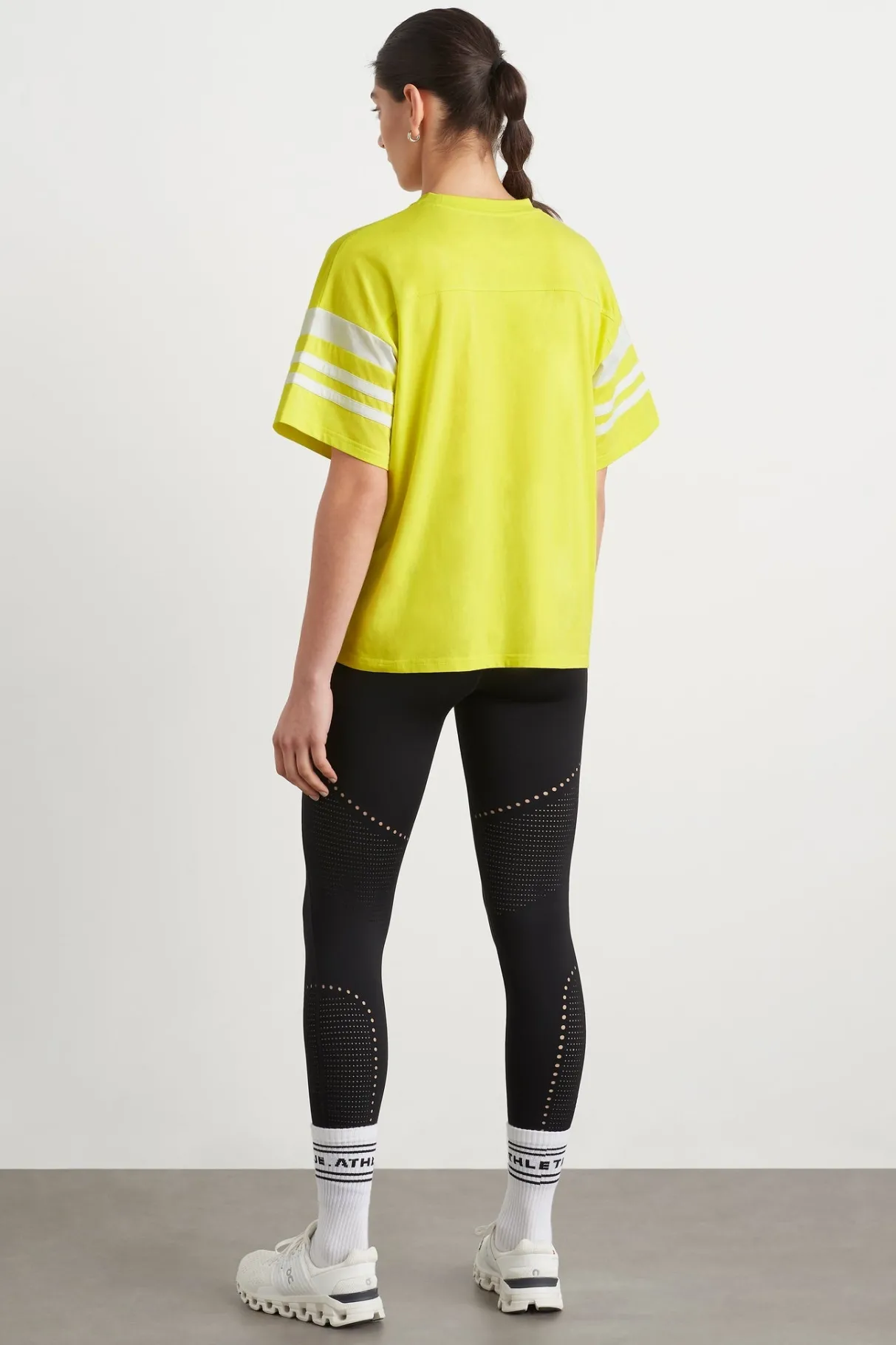 logo_stripe_tshirt__4.webp New Aje ATHLETICA Logo Stripe T-Shirt 102 Citrus Yellow/Wht