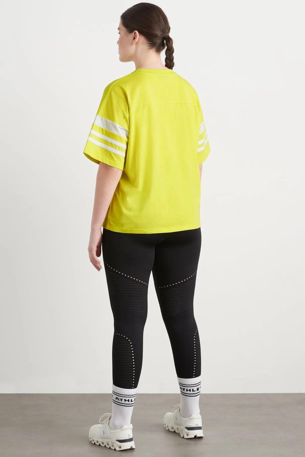 logo_stripe_tshirt__8.webp New Aje ATHLETICA Logo Stripe T-Shirt 102 Citrus Yellow/Wht