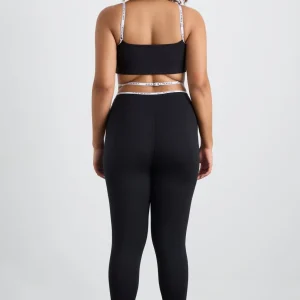 Outlet Aje ATHLETICA Logo Tape Crossover Bra 393 Black/White