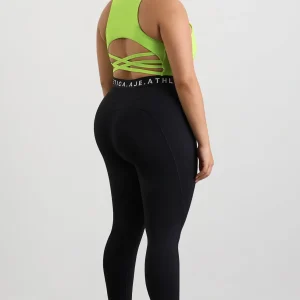 Clearance Aje ATHLETICA Logo Tape Legging 208 Black/White Logo