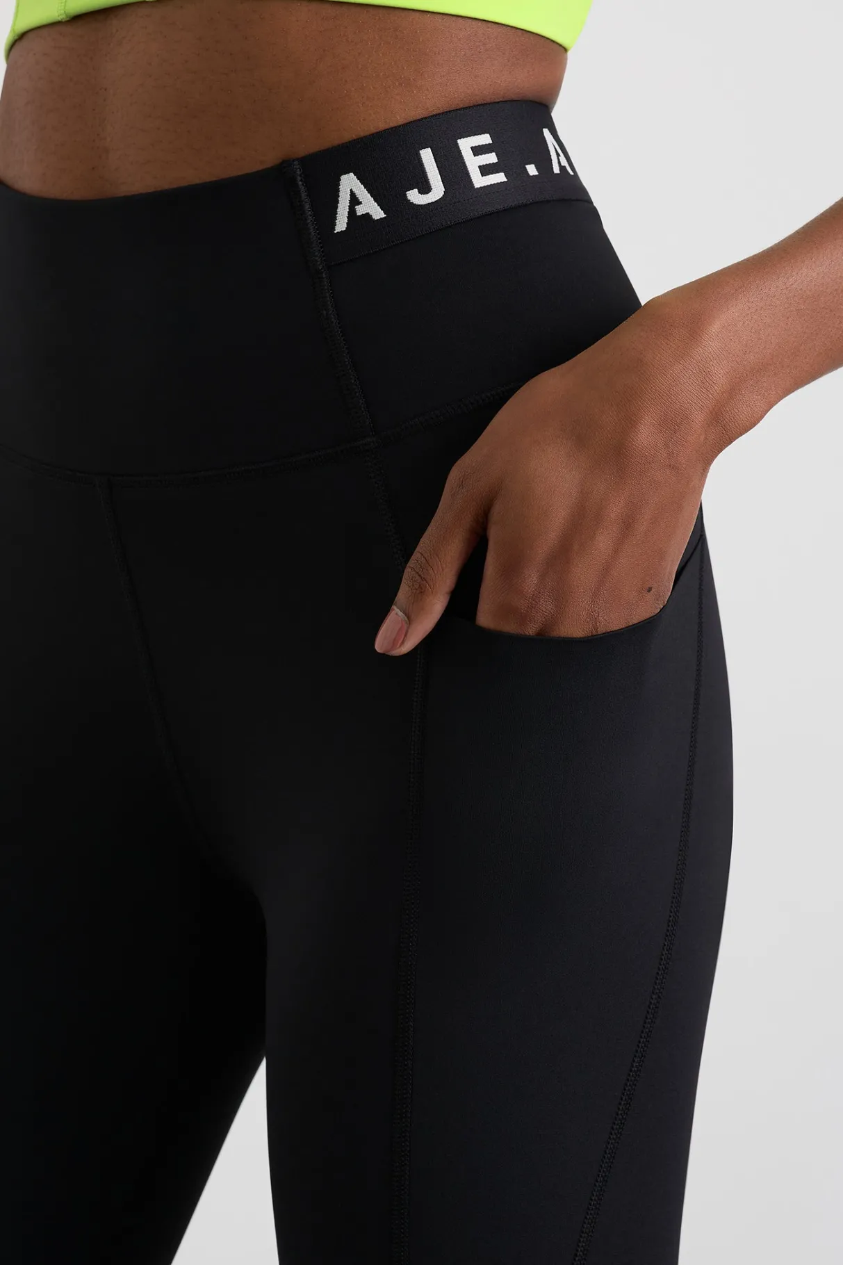 logo_tape_legging__3.webp Clearance Aje ATHLETICA Logo Tape Legging 208 Black/White Logo