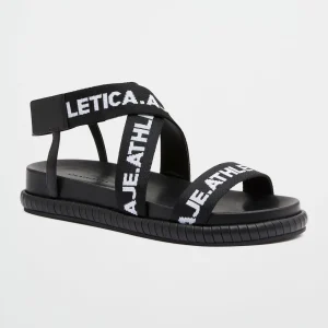 Cheap Aje ATHLETICA Logo Tape Platform Sandal 940 Black