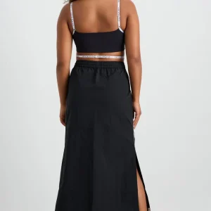 Flash Sale Aje ATHLETICA Logo Tape Spray Midi Skirt 647 Black