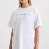 Shop Aje ATHLETICA Logo T-Shirt 102 White/Herringbone