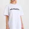 Discount Aje ATHLETICA Logo T-Shirt 102 White/Black