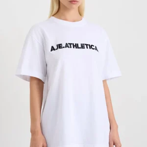 Discount Aje ATHLETICA Logo T-Shirt 102 White/Black