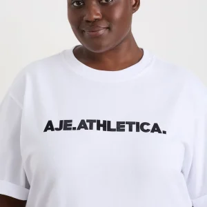 Discount Aje ATHLETICA Logo T-Shirt 102 White/Black