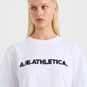 Discount Aje ATHLETICA Logo T-Shirt 102 White/Black