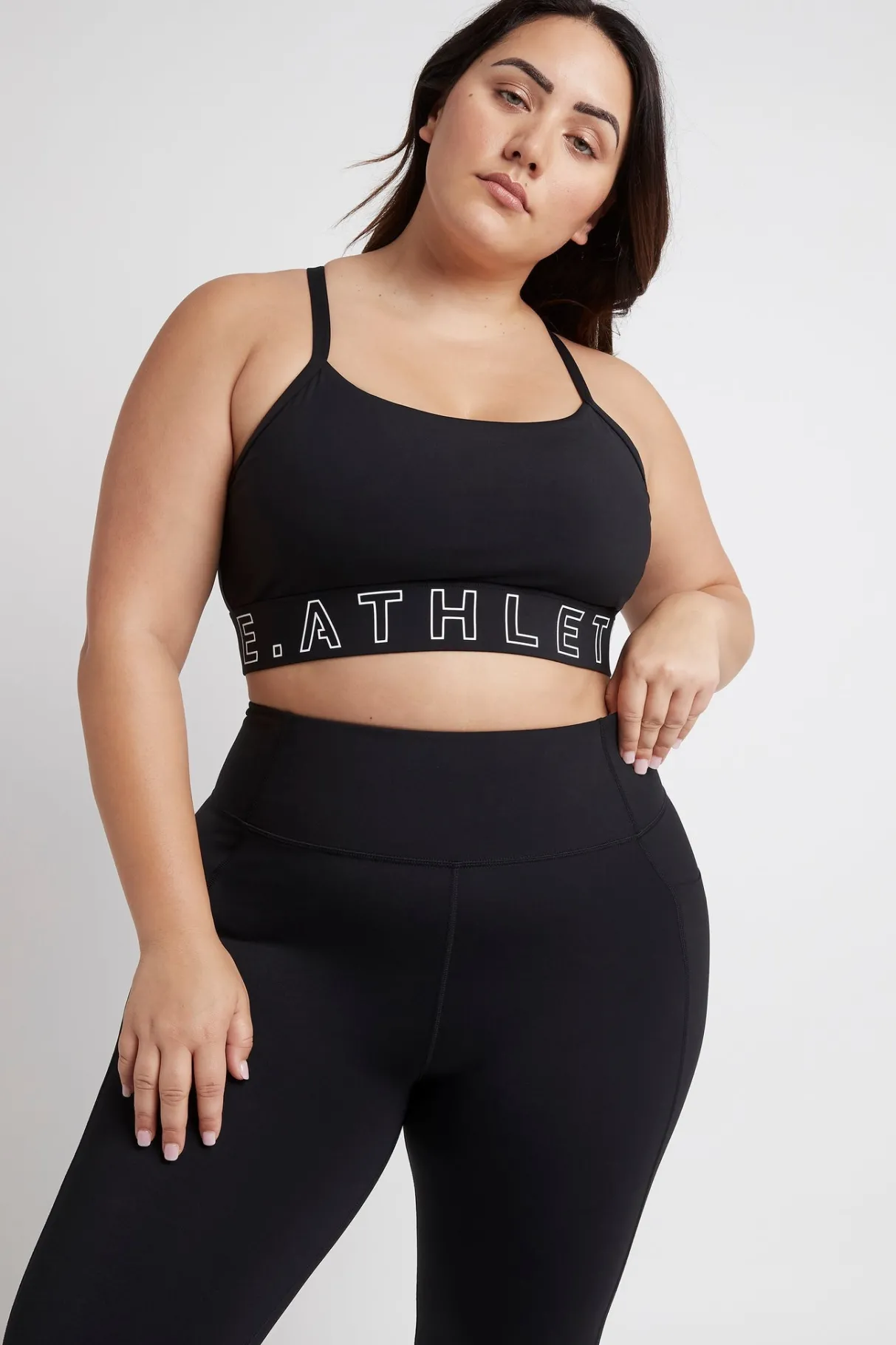 logotape_adjustable_strap_sports_bra__11.webp Outlet Aje ATHLETICA Logotape Adjustable Strap Sports Bra 307 Black/White