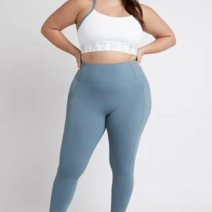 Online Aje ATHLETICA Logotape Adjustable Strap Sports Bra 307 White/Storm Blue