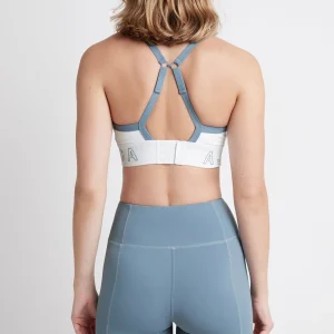 Online Aje ATHLETICA Logotape Adjustable Strap Sports Bra 307 White/Storm Blue