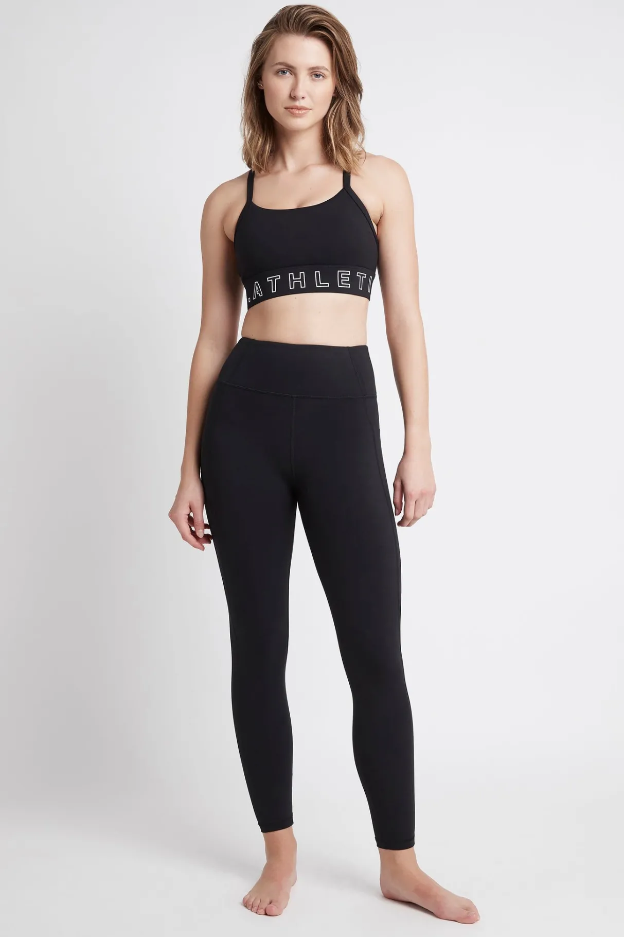 logotape_adjustable_strap_sports_bra__5.webp Outlet Aje ATHLETICA Logotape Adjustable Strap Sports Bra 307 Black/White