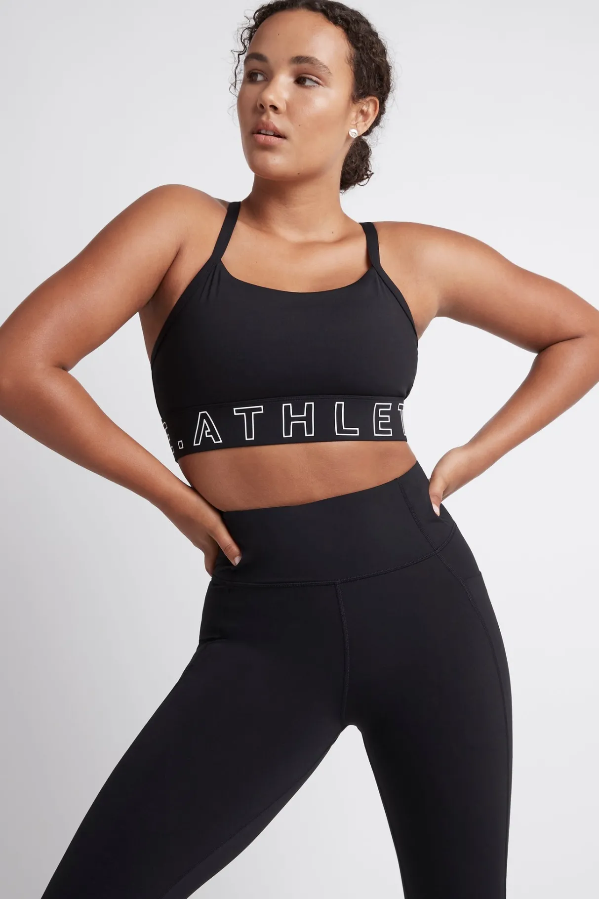 logotape_adjustable_strap_sports_bra__6.webp Outlet Aje ATHLETICA Logotape Adjustable Strap Sports Bra 307 Black/White