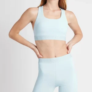 Sale Aje ATHLETICA Logotape Cross Back Sports Bra 305 Ice Blue