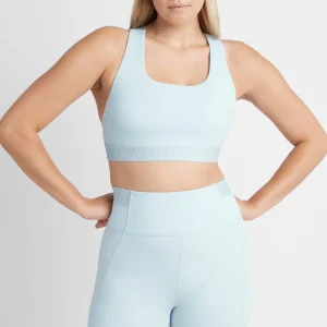 Sale Aje ATHLETICA Logotape Cross Back Sports Bra 305 Ice Blue