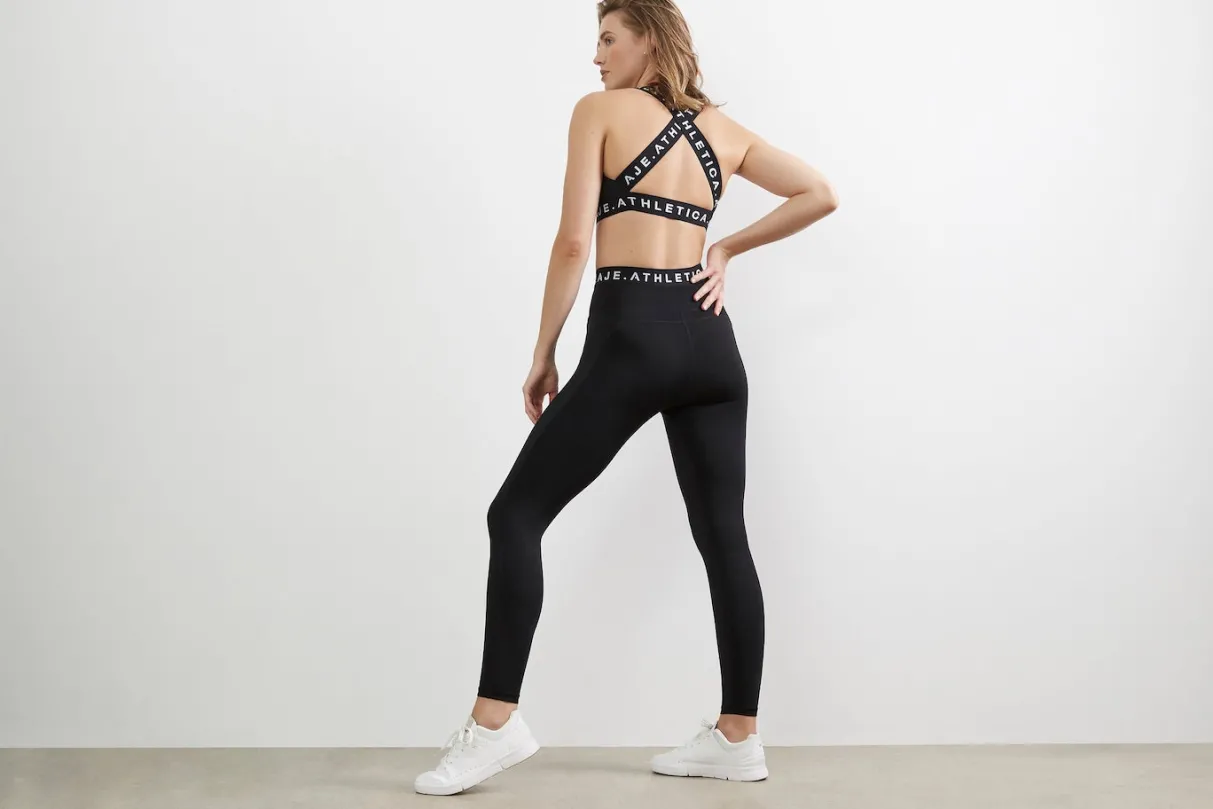 logotape_laser_cut_full_length_legging__13.webp Online Aje ATHLETICA Logotape Laser Cut Full Length Legging 208 Black/White