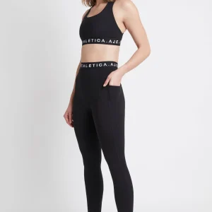 Online Aje ATHLETICA Logotape Laser Cut Full Length Legging 208 Black/White