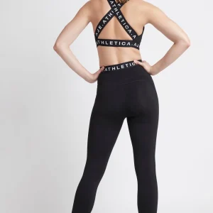 Online Aje ATHLETICA Logotape Laser Cut Full Length Legging 208 Black/White