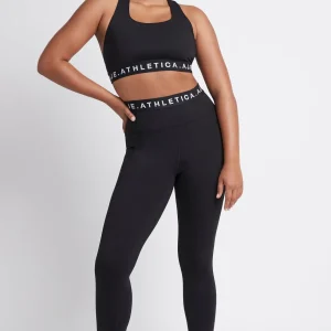Online Aje ATHLETICA Logotape Laser Cut Full Length Legging 208 Black/White