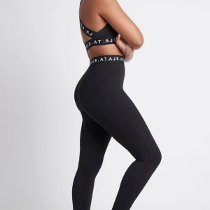 Online Aje ATHLETICA Logotape Laser Cut Full Length Legging 208 Black/White