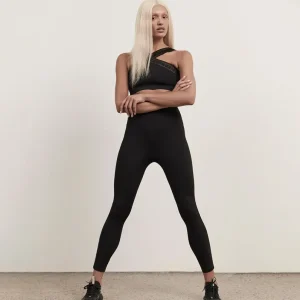 Cheap Aje ATHLETICA 7/8 Logotape Leggings 203 Black