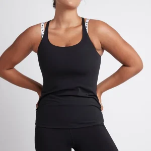 Shop Aje ATHLETICA Logotape Racerback Singlet 113 Black/White