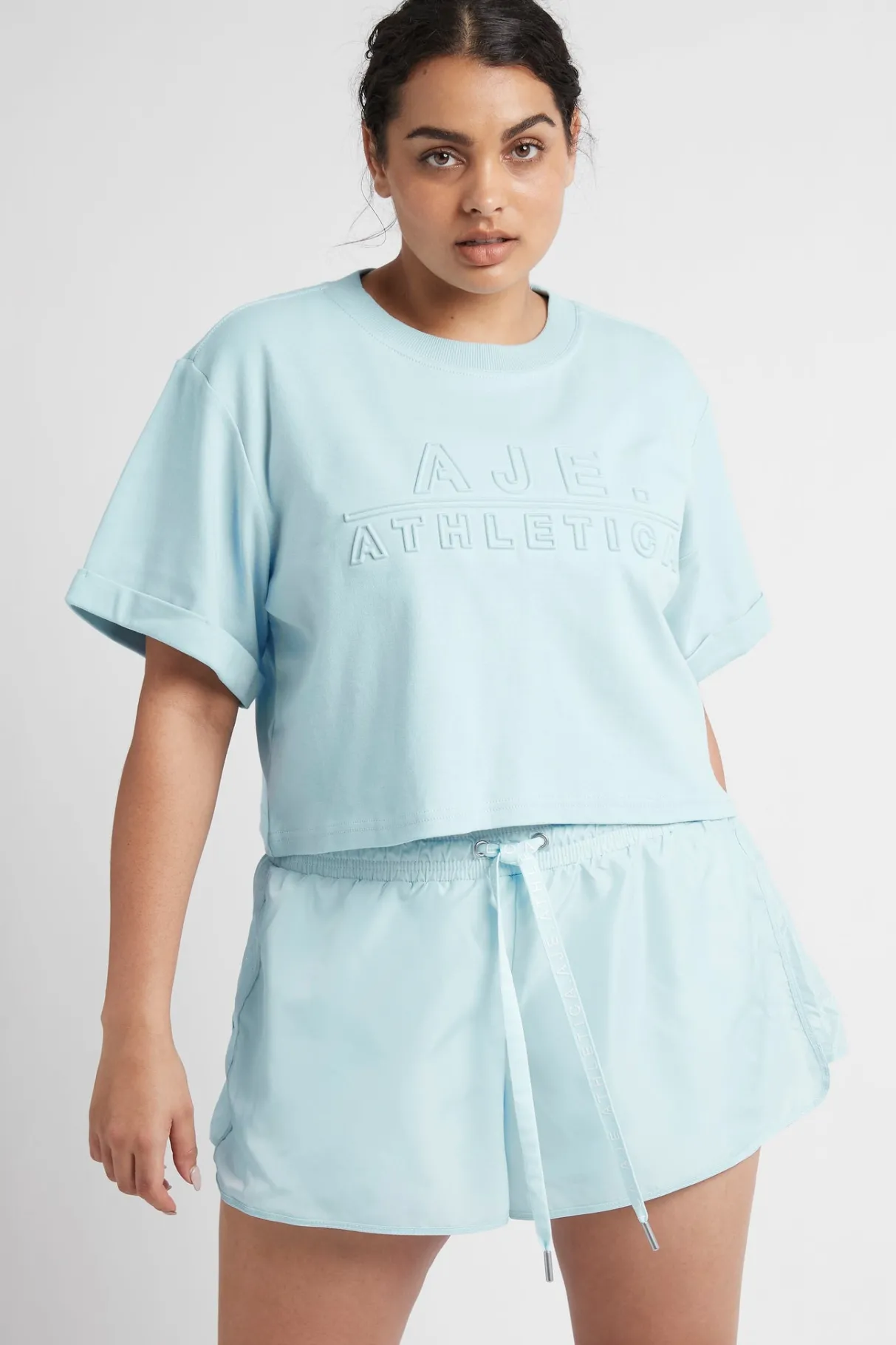 logotape_running_shorts__11-1.webp Cheap Aje ATHLETICA Logotape Running Shorts 602 Ice Blue