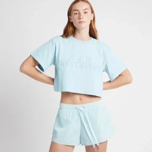 Cheap Aje ATHLETICA Logotape Running Shorts 602 Ice Blue