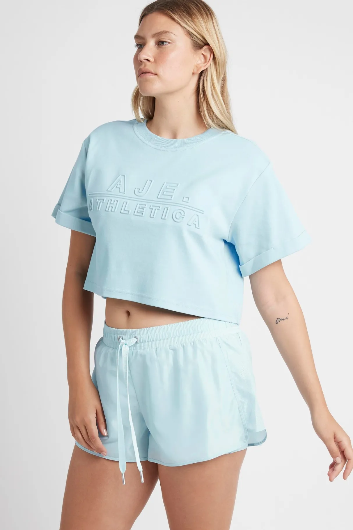 logotape_running_shorts__7-1.webp Cheap Aje ATHLETICA Logotape Running Shorts 602 Ice Blue