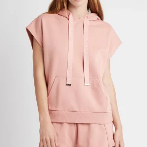Cheap Aje ATHLETICA Logotape Short Sleeve Hoodie 403 Sunset Pink
