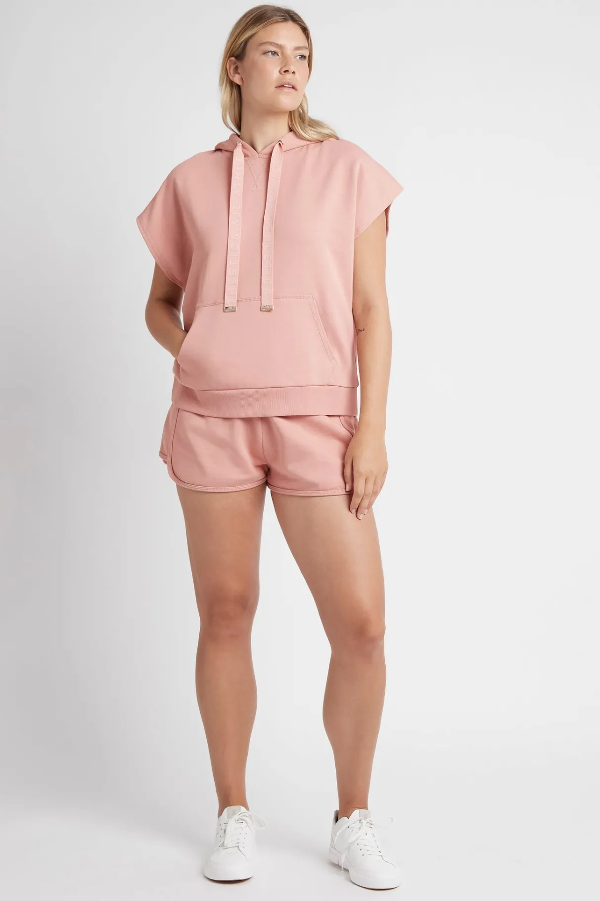 logotape_short_sleeve_hoodie__10-1.webp Cheap Aje ATHLETICA Logotape Short Sleeve Hoodie 403 Sunset Pink