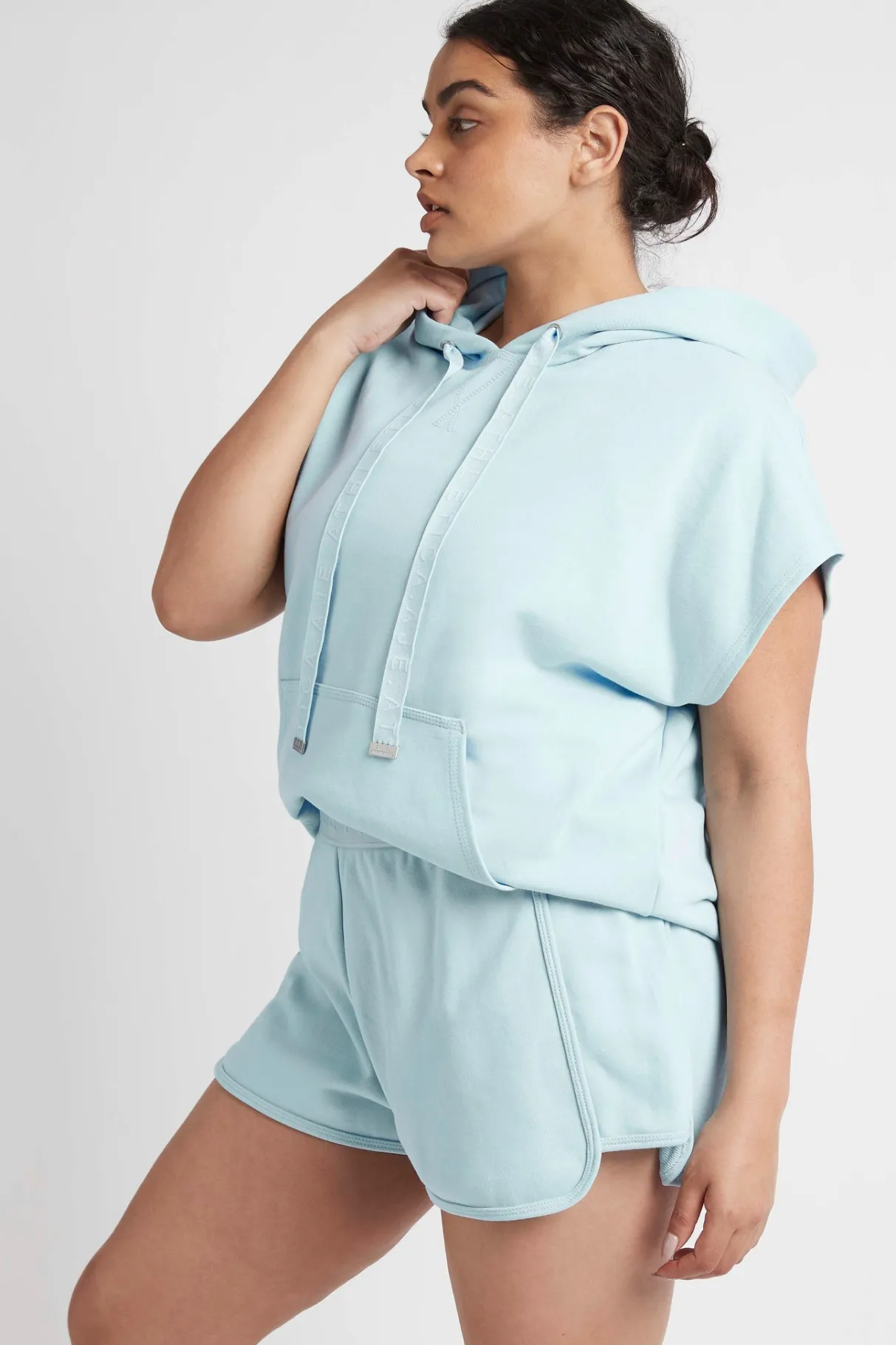 logotape_short_sleeve_hoodie__12.webp Online Aje ATHLETICA Logotape Short Sleeve Hoodie 403 Ice Blue