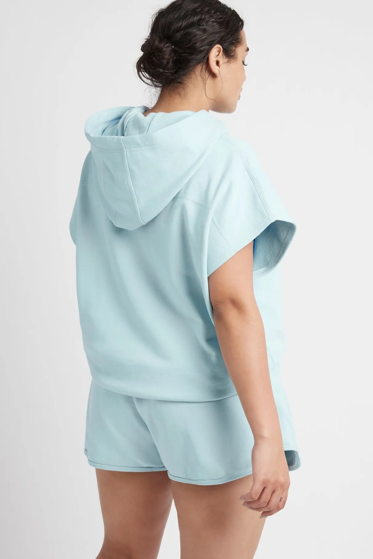logotape_short_sleeve_hoodie__14.webp Online Aje ATHLETICA Logotape Short Sleeve Hoodie 403 Ice Blue