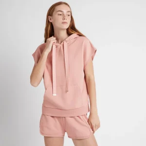Cheap Aje ATHLETICA Logotape Short Sleeve Hoodie 403 Sunset Pink
